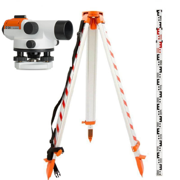 Комплект оптический нивелир RGK C-24 + штатив S6-N + рейка AMO S5 купить по низкой цене | МАКСПРОФИТ