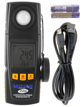 Цифровой измеритель освещенности (Люксметр) МЕГЕОН 21200 купить по низкой цене | МАКСПРОФИТ