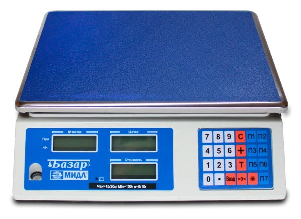 Весы торговые электронные МТ-30-МЖА-Базар-2У купить по низкой цене | МАКСПРОФИТ