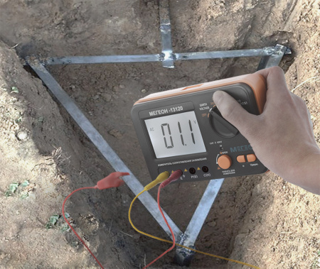 Омметр (измеритель сопротивления заземления)  МЕГЕОН 13120 купить по низкой цене | МАКСПРОФИТ